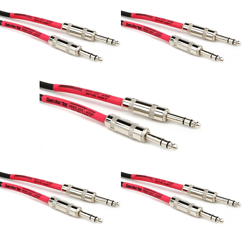 Pro Co BP100 Excellines Balanced Patch Cable 1/4inch TRS Reverb