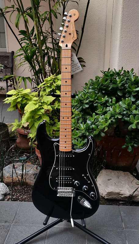 Fender Standard Stratocaster with Texas Pickups 2010s - Black image 1