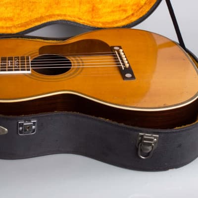 Regal  Concert Size Custom Built Flat Top Acoustic Guitar,  c. 1928, ser. #4041, black hard shell case. image 12