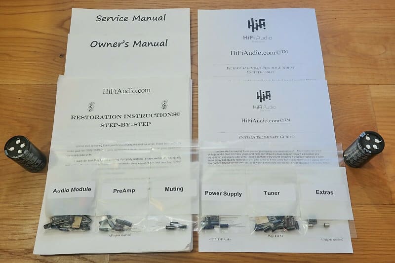 Kenwood KR-5600 restoration kit filter capacitor repair rebuild fix  			