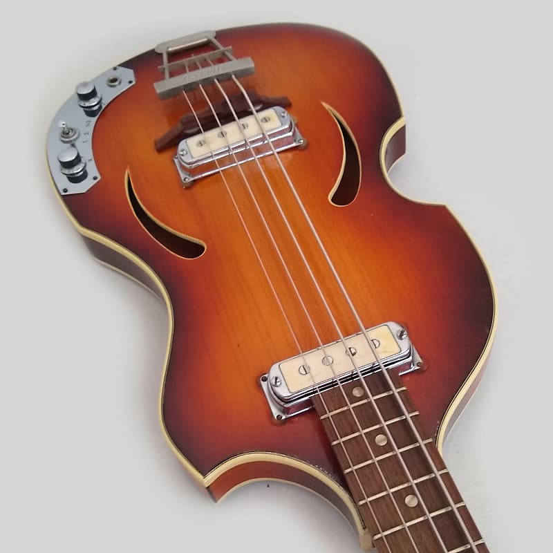Klira Bass - 4 String - 1965 - Tobacco Burst - Made in Germany image 1