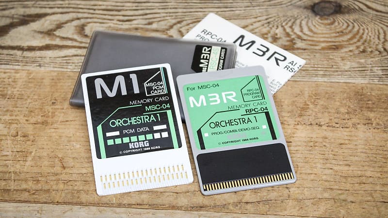 Korg RSC-04S Orchestra 1 ROM Card Set for M3R RPC-04/MSC-04 image 1