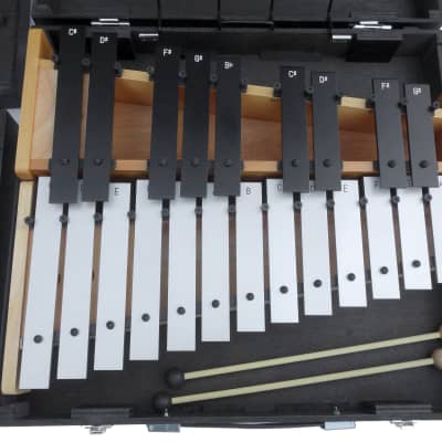 Vintage Suzuki Japan Glockenspiels - Alto + Soprano Full Chromatic 22 Bar - With Original Wooden Cases image 6