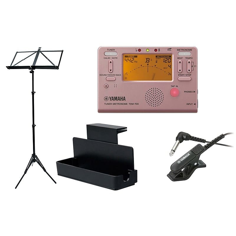 trumpet station YAMAHA TDM-700P tuner & metronome music stand 4