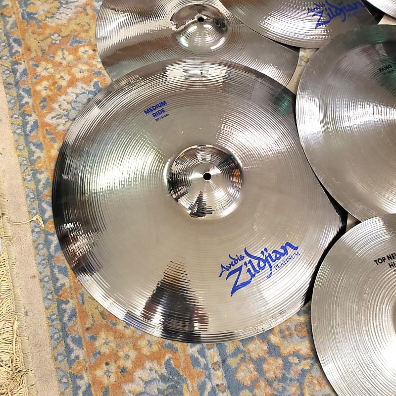 Zildjian Platinum Cymbal Pack (1) Ride, (4) Crash, (1) Pang