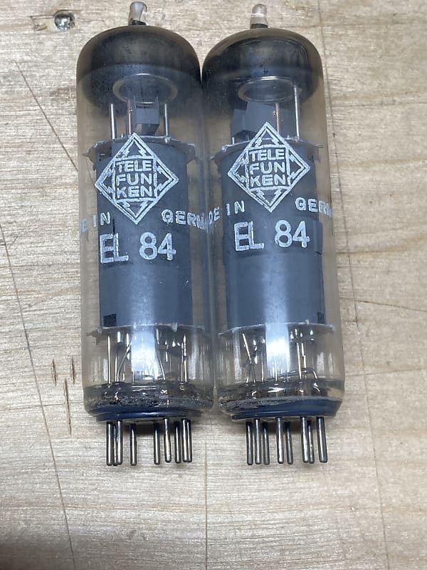 Telefunken EL84 - Matched Pair - Test as NOS - 1959/1960