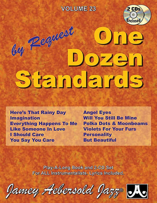 Jamey Aebersold Volume 23 - One Dozen Standards - Book and 2-CD Set image 1