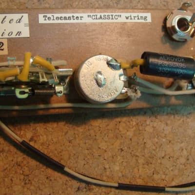 GearHead Telecaster wiring harness, paper in oil capacitor, CTS pots, CRL, Switchcraft image 1