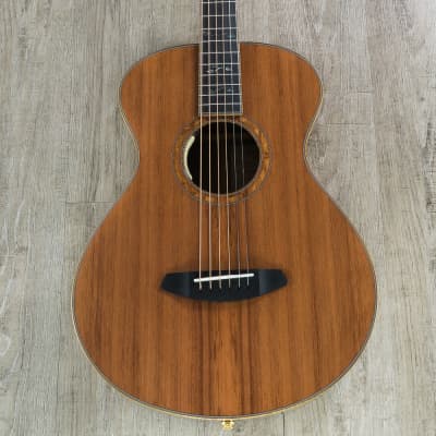 2019 NOS Breedlove Masterclass Custom Concertina E Acou-Elect Guitar, Redwood - Figured Walnut image 4