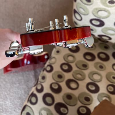 2014 Gibson Les Paul Classic Double Cutaway - Trans Red image 17