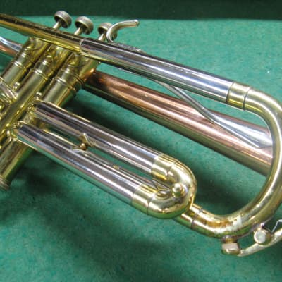 Harry Pedler & Sons American Triumph Trumpet 1950's with Rare Copper Bell - Case & Bach 7C MP image 5