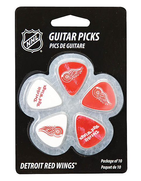 Woodrow Detroit Red Wings Guitar Picks (10) image 1
