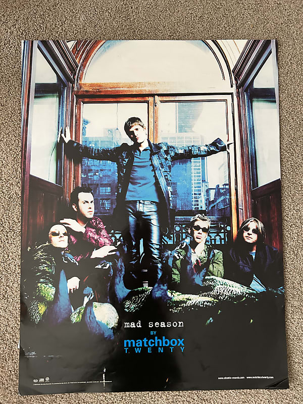 Vintage 2000 Matchbox Twenty Mad Season Promo Poster 2000 Reverb