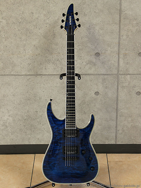ESP EDWARDS E HR 145NT QM BLACK AQUA - YouTube