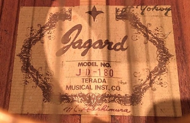 Terada Gakki Acoustic Guitar Jagard JD180 Natural Japan