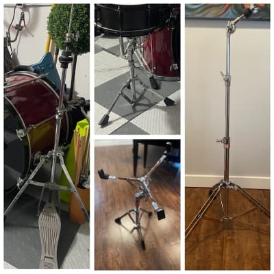 Mapex Cymbal, Pedal & Snare Stand Package - (Hi-Hat, 2x 3-tier straight cymbal, snare) image 1