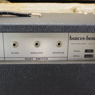 1970's Barcus-Berry 1715 Guitar Amp image 6