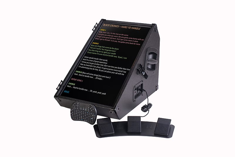 24'' Lyrics Prompter MOGX Teleprompter Bundle Vertical Reverb