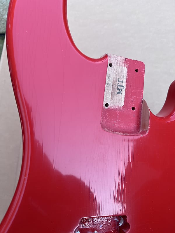 MJT Swamp Ash lightweight Fiesta Red Strat body