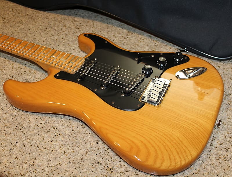 Fender Korean Lite Ash Stratocaster Natural Reverb