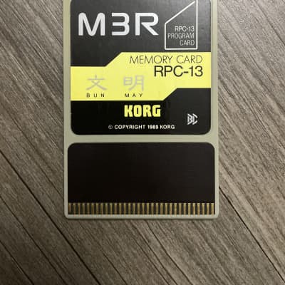 Korg M3R Program Card Bun May RPC-13 1989