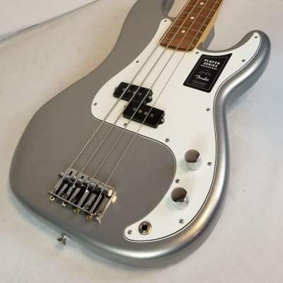 Fender Player Precision Bass, Pau Ferro FB, Discontinued Silver Finish! image 4
