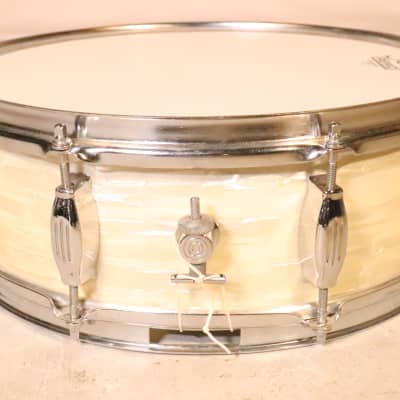 Camco 5x14 Tuxedo Snare Vintage 1960's White Marine Pearl image 7