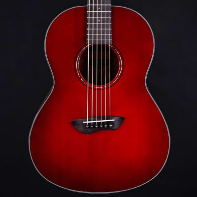 Yamaha CSF1M Parlor Acoustic-Electric Guitar, Crimson Red Burst 3lbs 5.7oz image 3