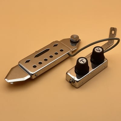 1960s JAX Soundhole Pickup for Acoustic Guitar Chrome