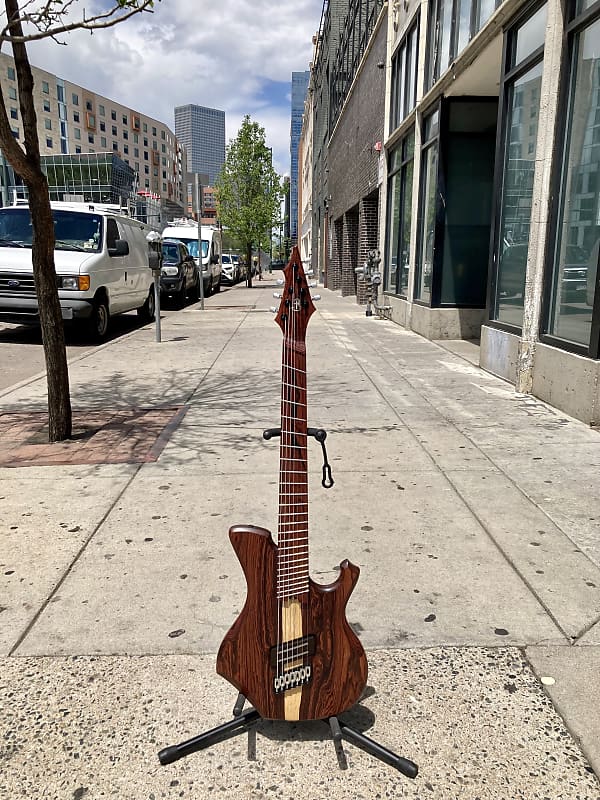 Barlow Guitars Osprey 7 String Fan Fret  Camatillo / Cocobolo 2019 - Satin W/ Mono Gig Bag image 1