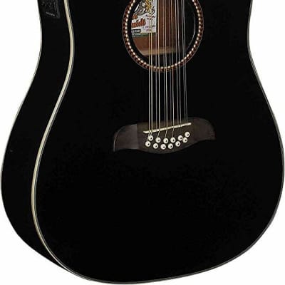 Oscar Schmidt OD312CEB Dreadnought Cutaway Style Mahogany Neck 12-String Acoustic-Electric Guitar for sale