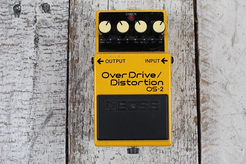 Boss OS-2 Overdrive Distortion Effects Pedal Electric Guitar