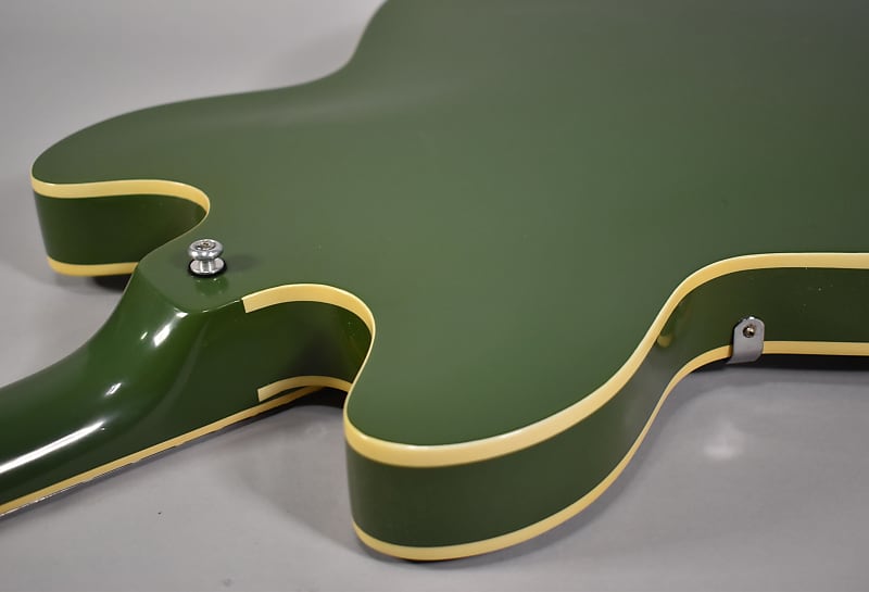 1966 Epiphone Casino Olive Drab Hollowbody Refin w/Bag image 13