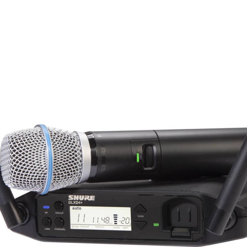 Shure GLXD24+/B87A-Z3 Digital Wireless Handheld System with