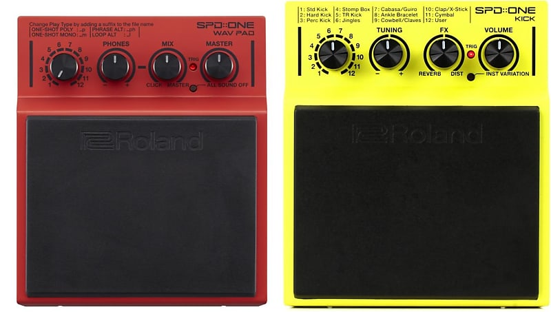 Roland SPD-One Drum Pad - Kick + Roland SPD-One Drum Pad