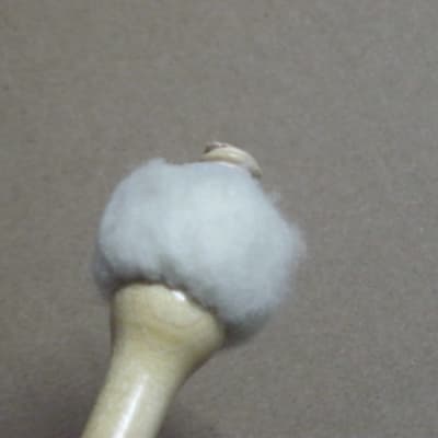 ONE pair "new" old stock (felt heads have fuziness) Regal Tip 602SG (GOODMAN # 2) TIMPANI MALLETS, STACCATO - small hard inner core covered with two layers of felt -- rock hard maple handles (shaft), includes packaging image 8