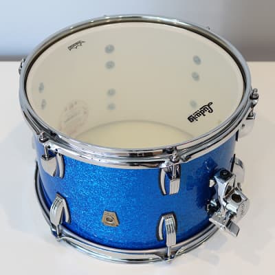Ludwig Classic Maple 8" x 12" Tom - USA Made Custom Drum - Blue Sparkle - 2024 image 5