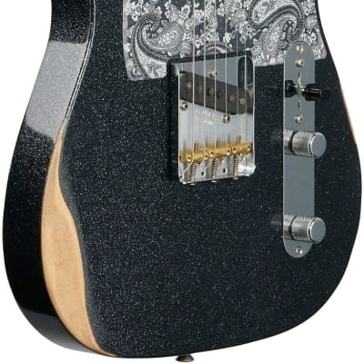 Fender Brad Paisley Road Worn Esquire Black Sparkle image 10