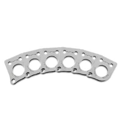 Graph Tech Ratio Invisomatch Plates (6) For 45 Degree Screw Holes - CHROME