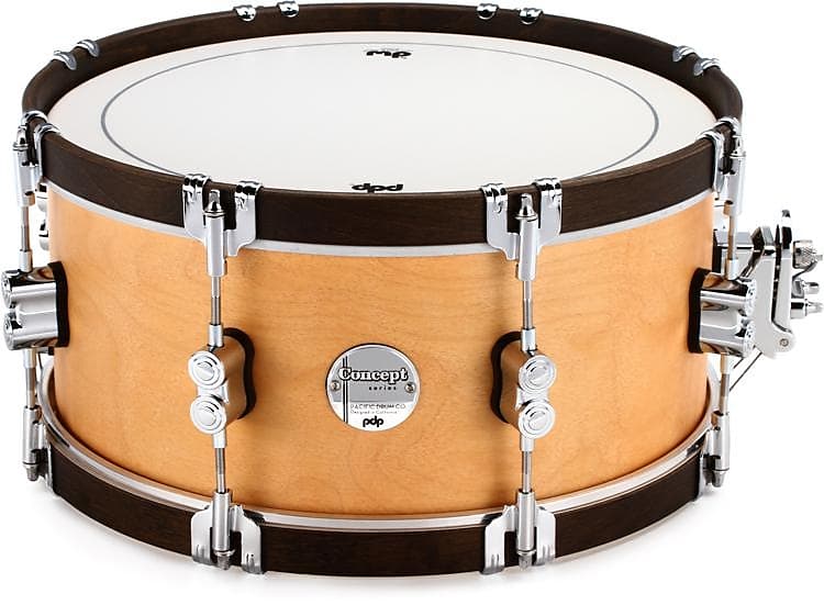 PDP Concept Classic 6.5x14 Snare Drum - “Natural/Walnut Hoops” image 1