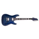 Schecter C-1 Custom Trans Midnight Blue TMB NEW Electric Guitar Prototype with chip on back
