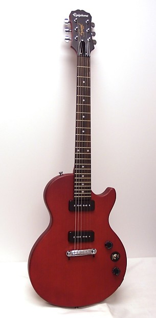 美品 限定品 エピフォン レスポールスペシャルⅠ P-90 Worn Black