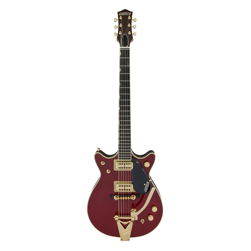 Gretsch G6131T-62 Vintage Select '62 Jet 6-String Right-Handed Electric Guitar with Bigsby, Ebony Fingerboard, and TV Jones Classic Pickups (Vintage Firebird Red) image 1