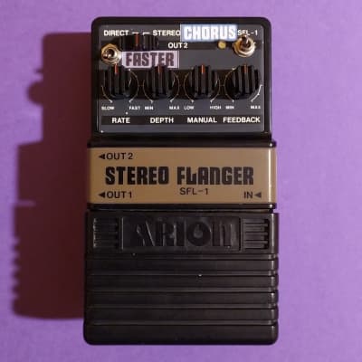 Arion SFL-1 Stereo Flanger w/Chorus & Fast Rate mods + manual. Made in Japan for sale