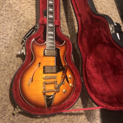 Epiphone Johnny A Signature Custom Outfit 2018 - 2019 - Sunset Glow Gloss image 12