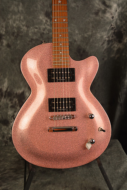 Daisy Rock Candy Single Cut Champagne Pink Sparkle Dual Humbucker