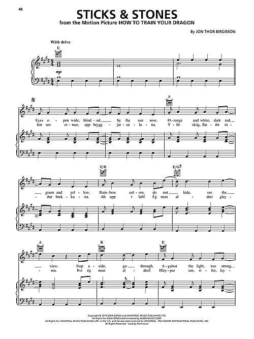 How to Train Your Dragon Piano Solo Songbook Reverb