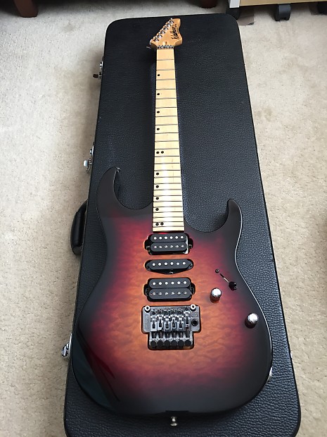USA製Washburn MG-104 Washburn Mercury MG104 Quilt Maple Top Vintage sunburst 1993