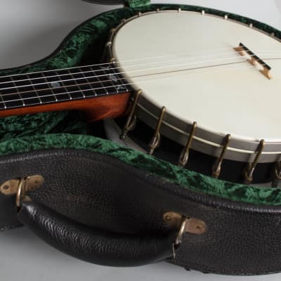 W. A. Cole  Eclipse #2500 5 String Banjo (1910), ser. #4081, black tolex hard shell case. image 13