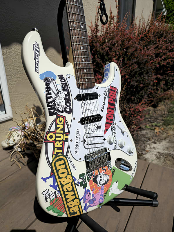 Tom Delonge House 95 Stickercaster replica | Reverb